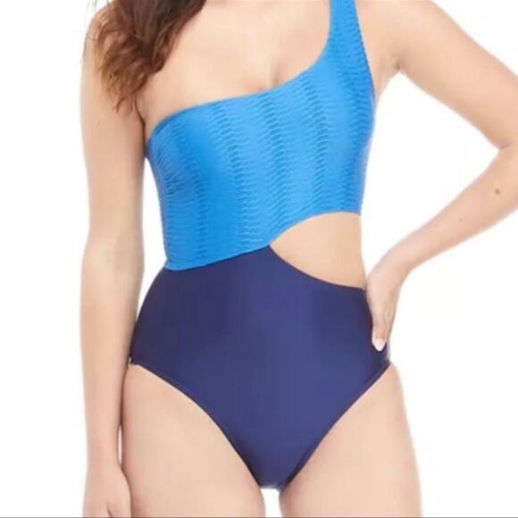 NWT Splendid Asymmetrical One Piece Swimsuit - Picture 1 of 7